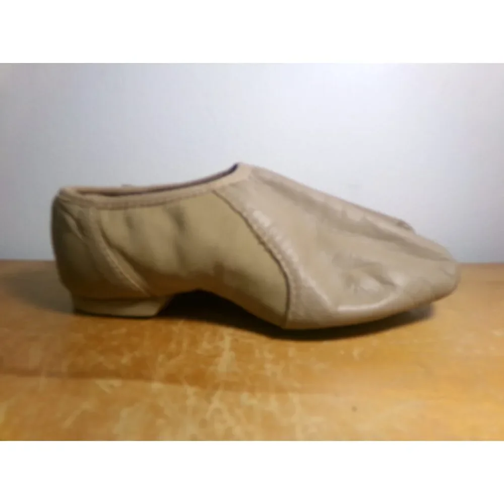 Pre-Owned Dance Jazz Shoes Bloch Child 11.5M Tan Leather Slip On Split Sole